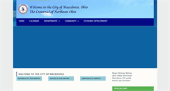 Desktop Screenshot of macedonia.oh.us